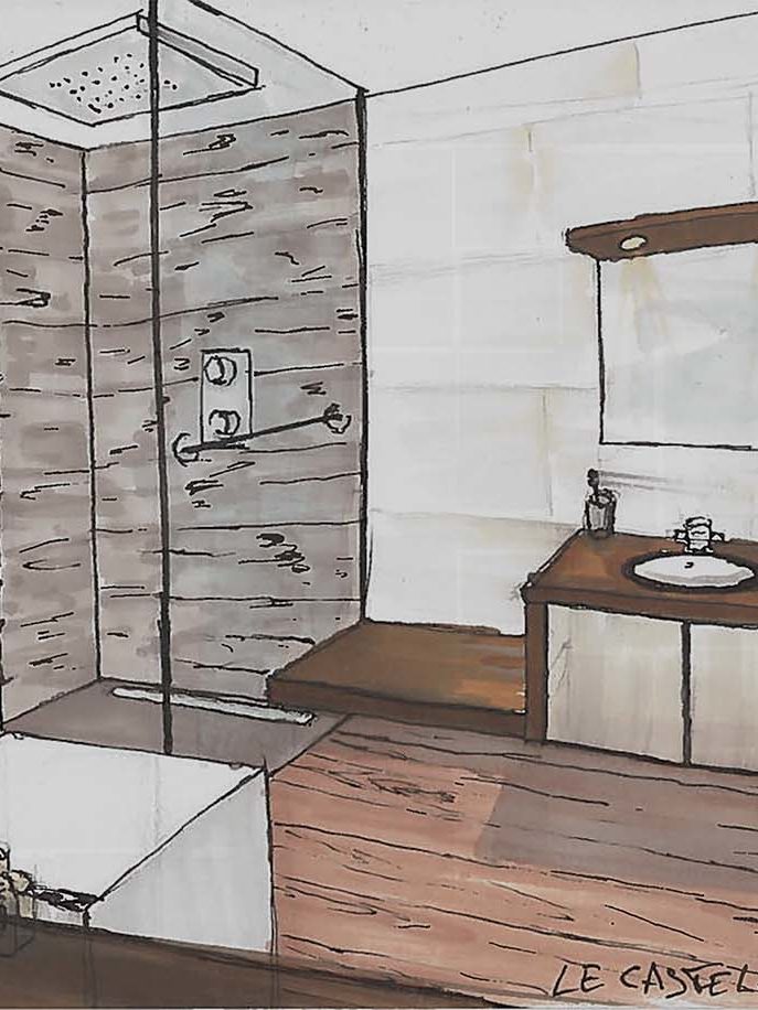 Prestations Croquis Pers Sdb • Damien Jore