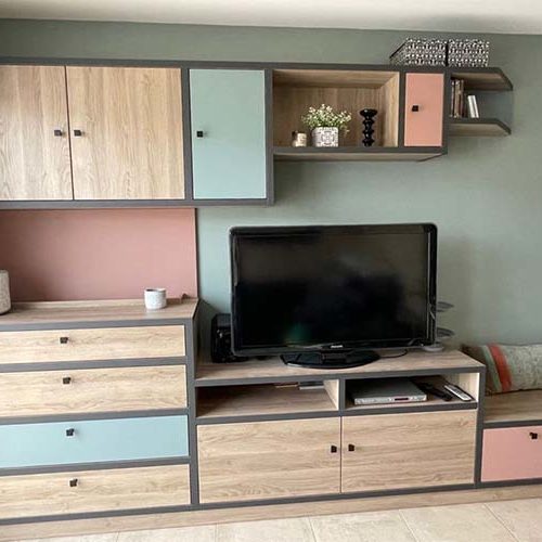 Réalisations meuble entier salon • Damien Jore