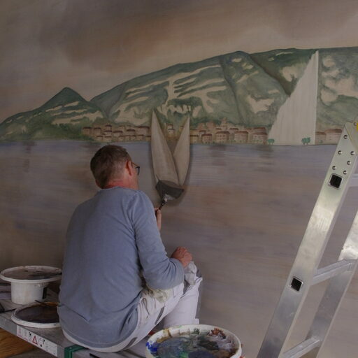 Création d'une fresque décorative | Ville la Grand, 74 fresque decorative haute savoie damien jore 1 rotated • Damien Jore