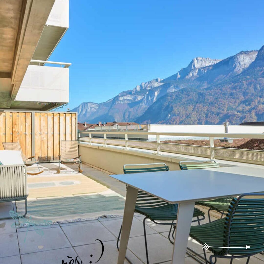 Décoration de la terrasse d'un appartement | Sallanches, 74 decorateur interieur terrasse damien jore haute savoie 2 • Damien Jore