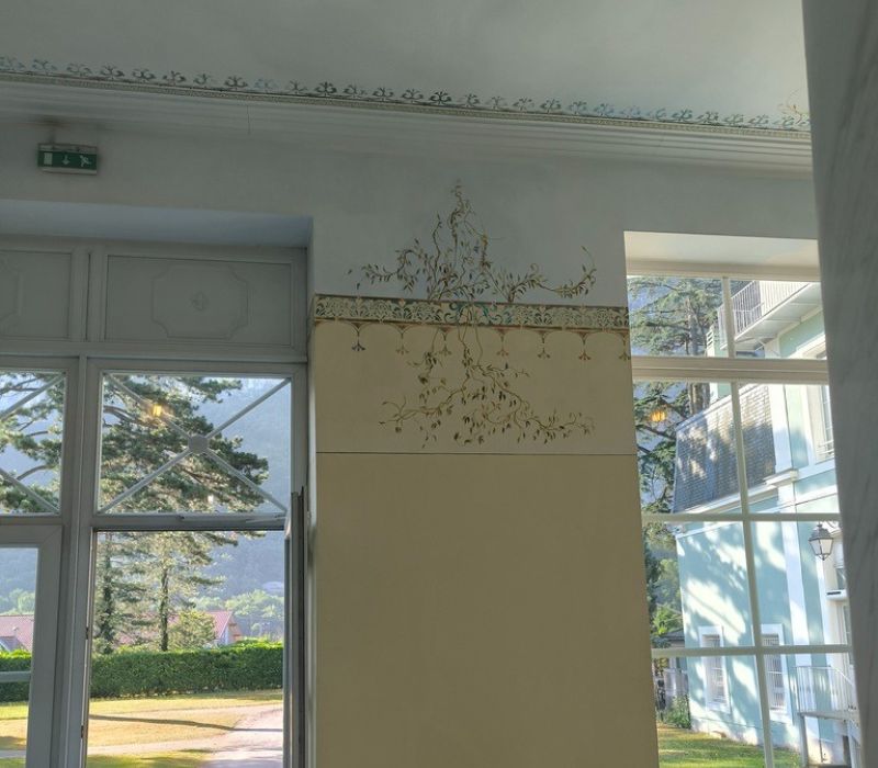 Restauration décorative – Hall de résidence | Etrembières, 74 damien jore haute savoie 6 • Damien Jore